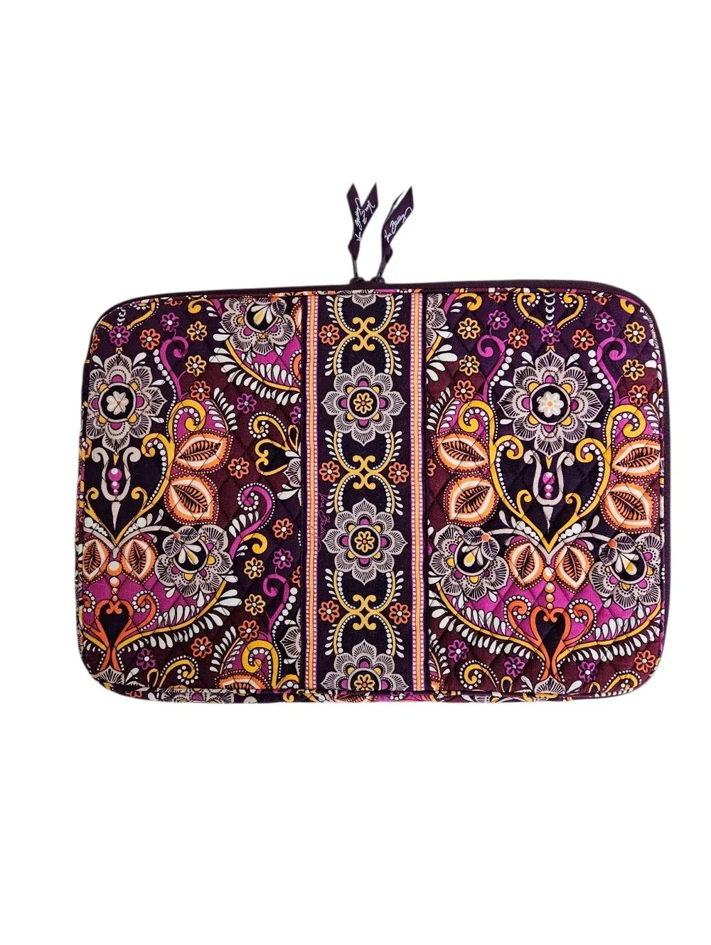 Vera Bradley Floral Safari Sunset Laptop Computer Carrier Case Sleeve Quilted